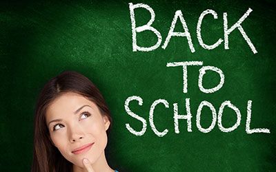Woman and "Back To School"