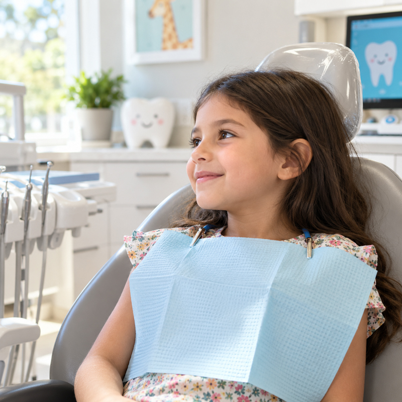 Young girl experiencing dental discomfort related to cavities and tooth decay