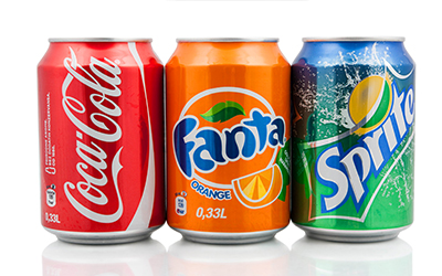 An image of soda cans