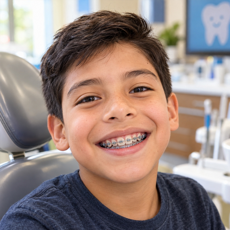 Self-ligating braces for children and teens in Parker
